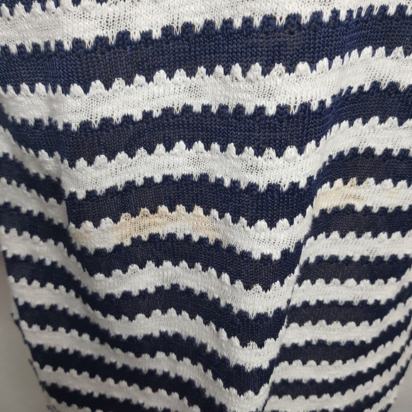 New Directions Blue White Knit Sweater Small - Picture 6 of 6